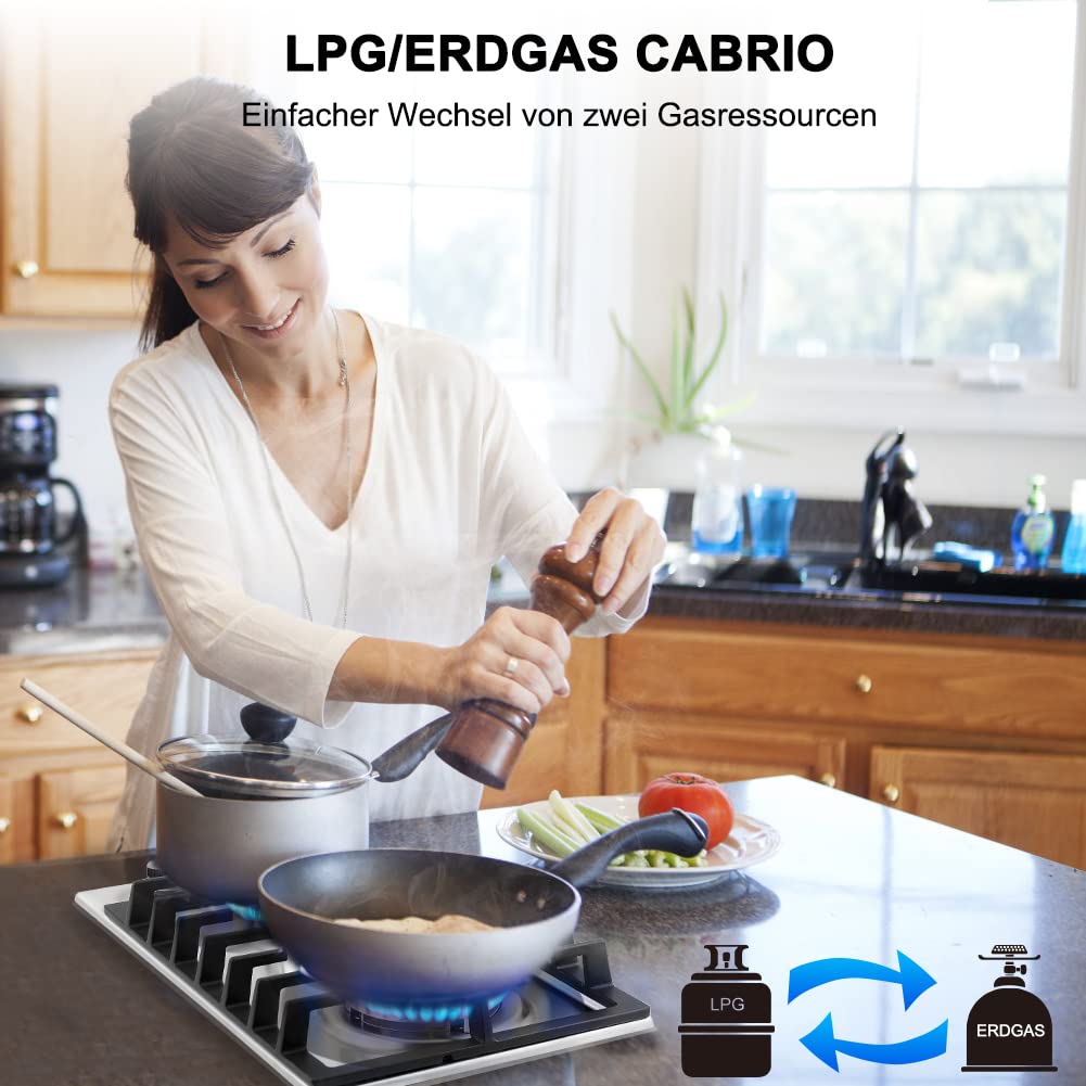 LPG/ERDGAS CABRIO Einfacher Wechsel von zwei Gasressourcen | Thermomate