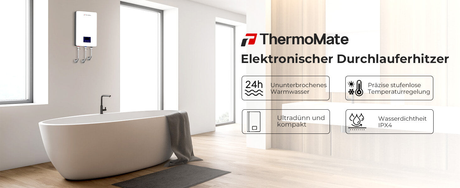 ThermoMate-18kW-Elektrischer-Durchlaufe-hitzer-Ununterbrochenes-Warmwasser-Ultradünn-und-kompakt-Wasserdichtheit-IPX4-Prazise-stufenlose-Temperaturregelung