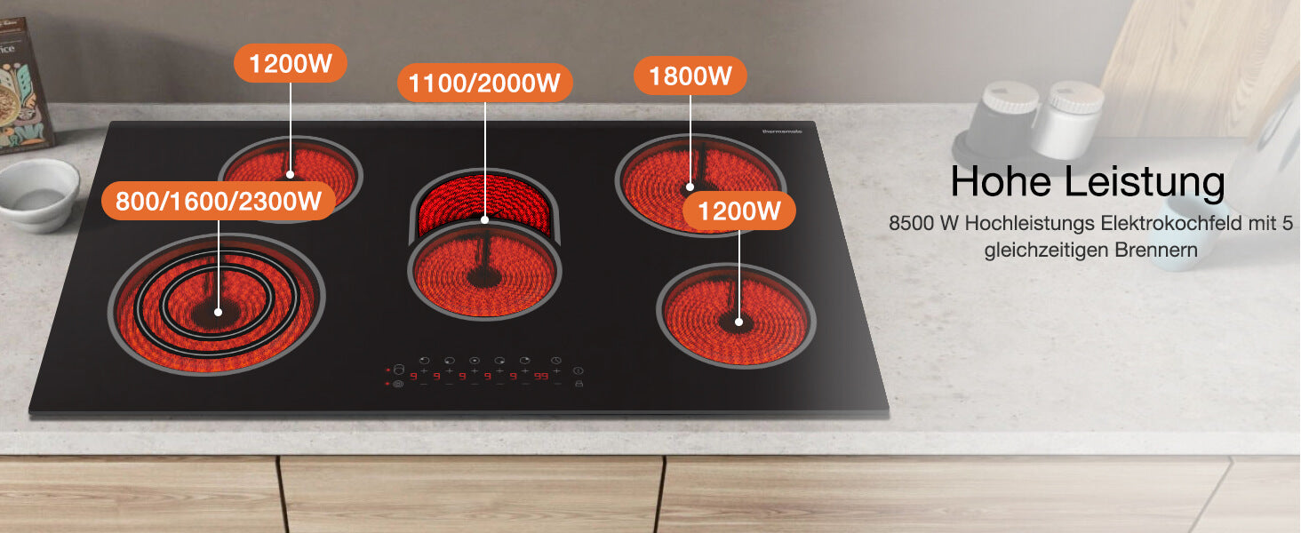 ThermoMate-90cm-5-Zonen-Strahlungskochfeld-8500-W-Hochleistungs-Elektrokochfeld-mit-5-gleichzeitigen-Brennern