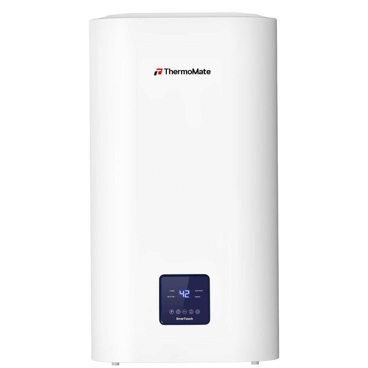 ThermoMate 50L Elektro-Warmwasserspeicher 2000W mit SmartTouch-Display in Weiß