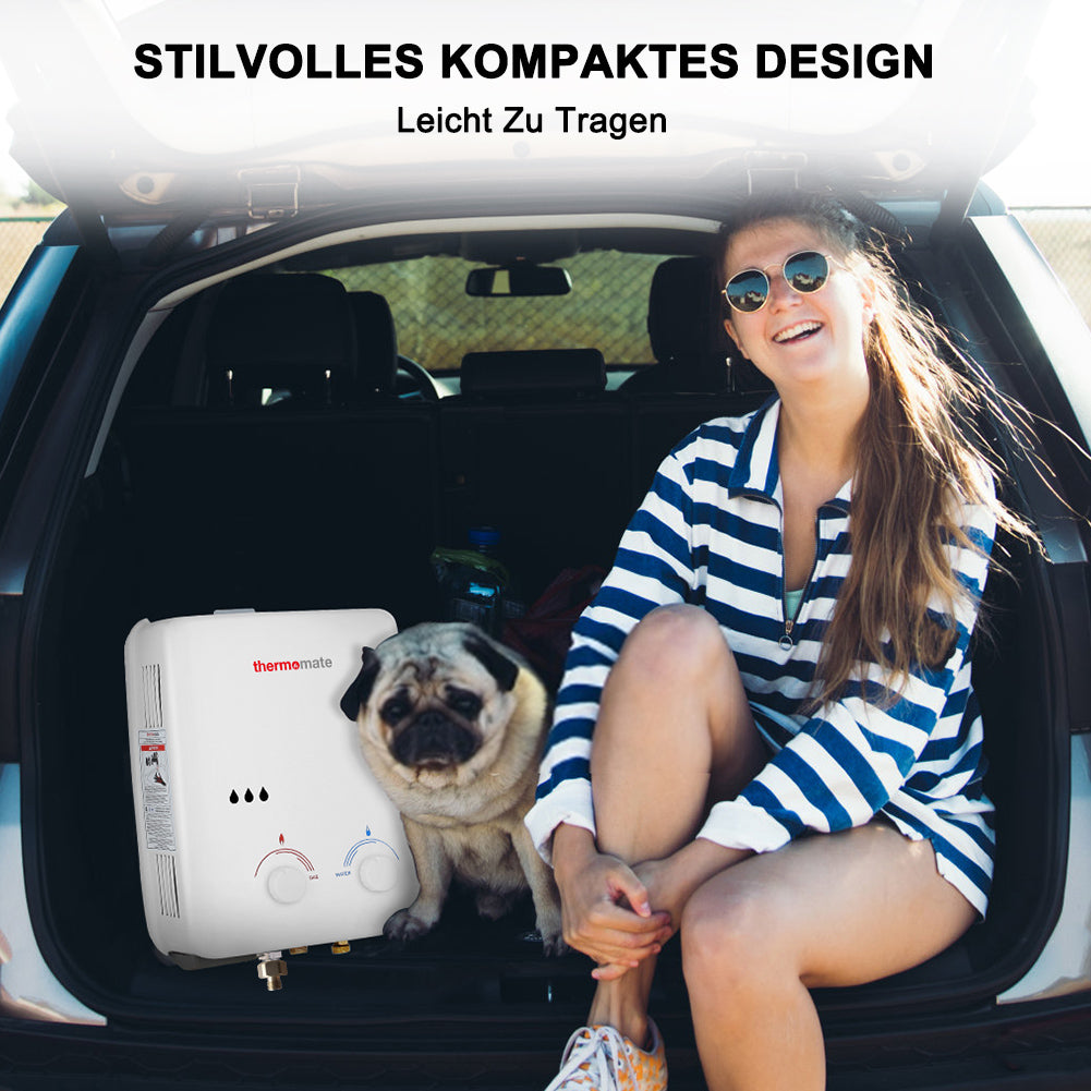 5L Propangas Tankless Gasdurchlauferhitzer – 50 mbar