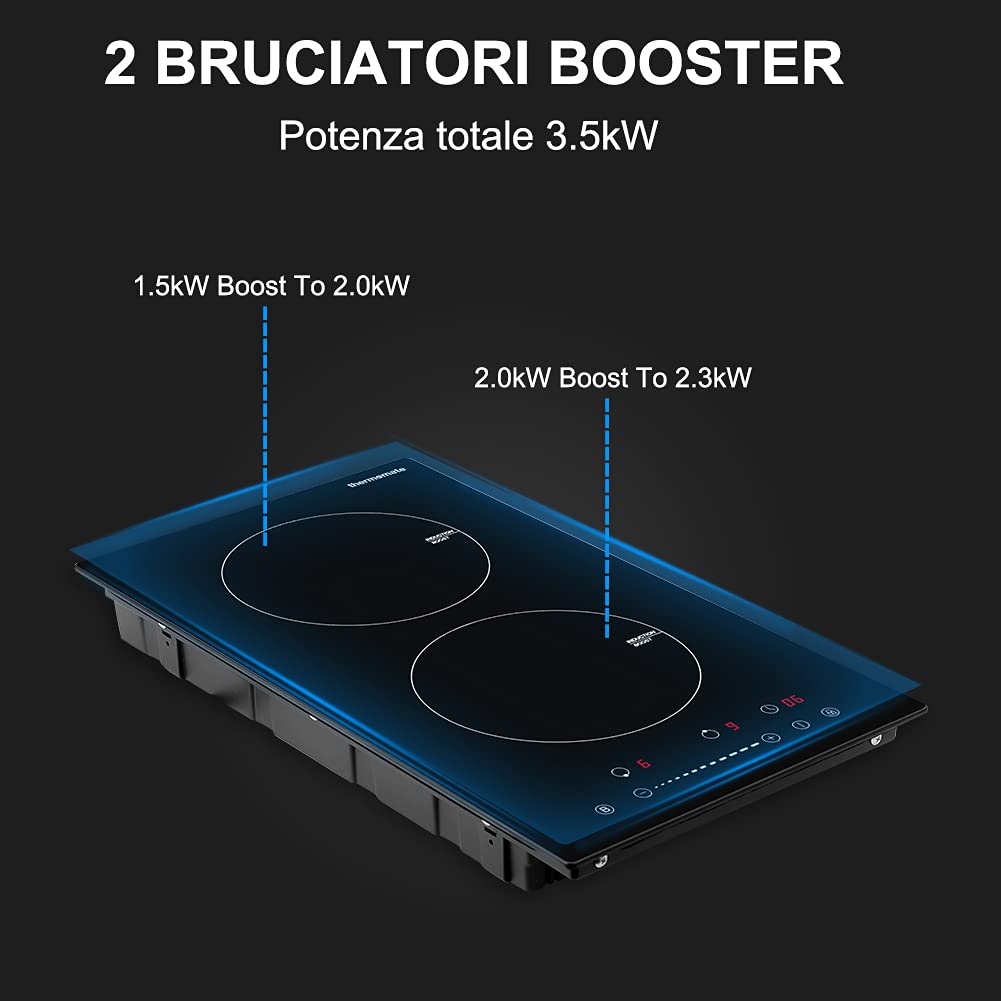 2 BRUCIATORI BOOSTER Potenza totale 3.5kW | Thermomate