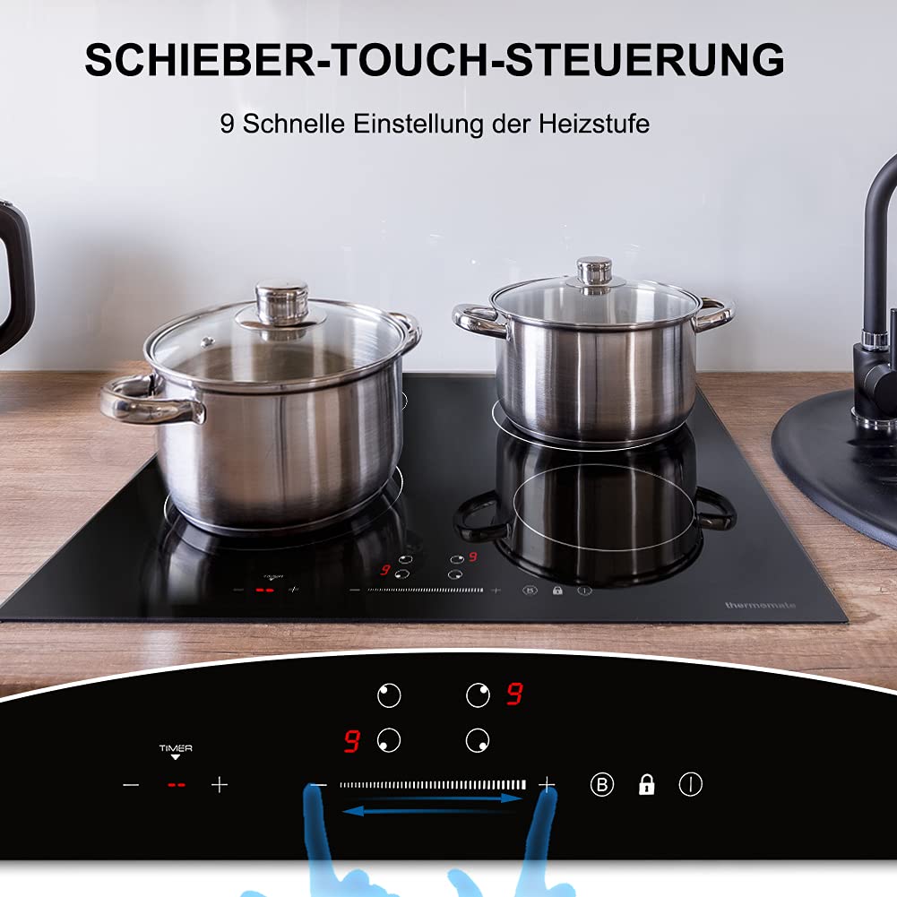 SCHIEBER-TOUCH-STEUERUNG 9 Schnelle Einstellung der Heizstufe | Thermomate